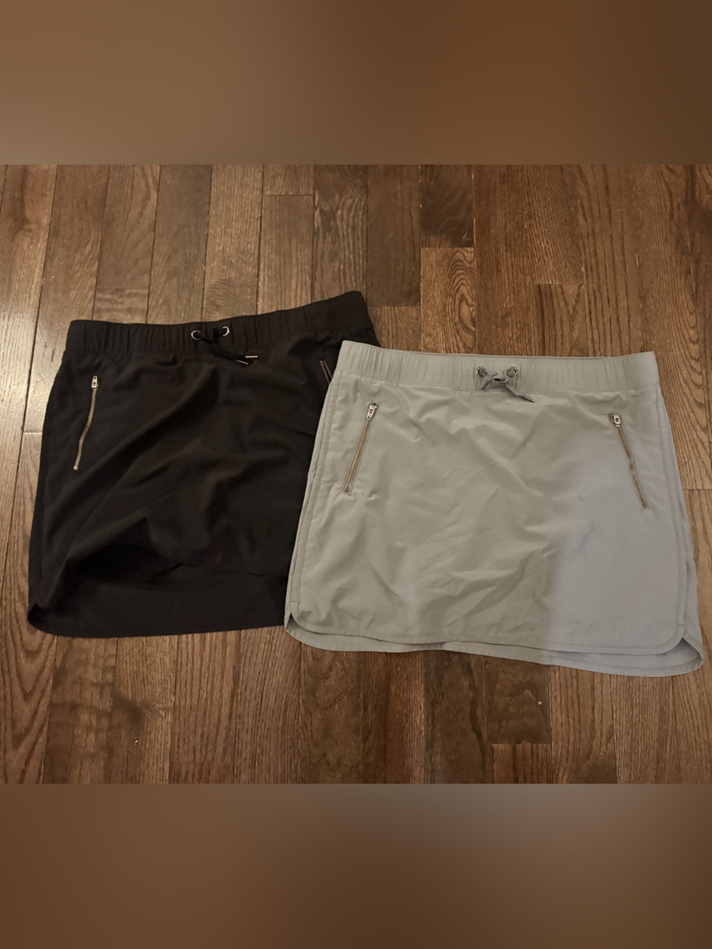 Athleta Women's Athletic Skort Duo — Black & Light Gray